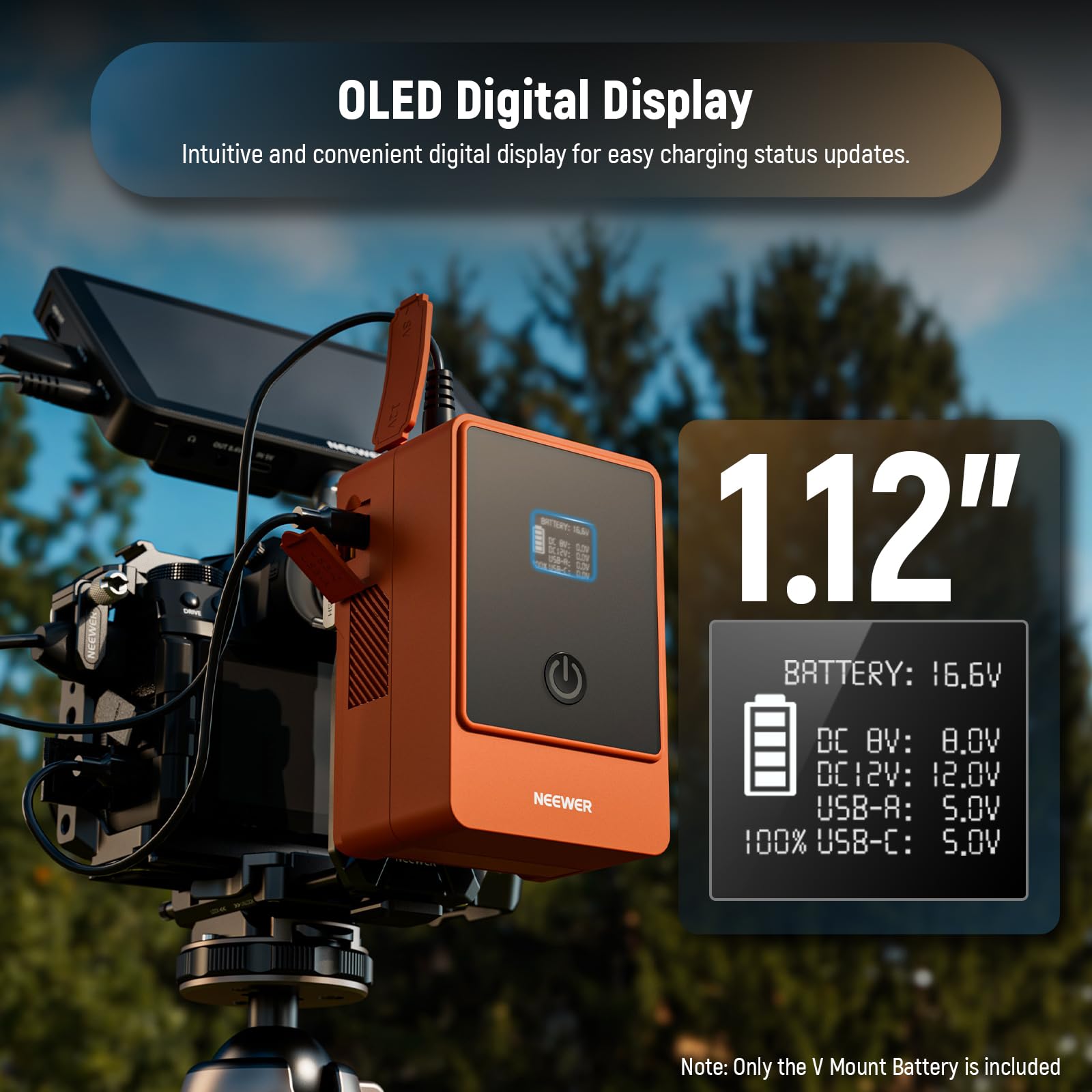 Amazon.com : Neewer Mini V Mount Battery 6800mAh 99Wh 14.5V, V